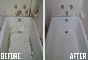 Bathroom Before and After Cleaning